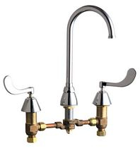 Chicago Faucets - 786-SWGN2FCCP - Widespread Lavatory Faucet