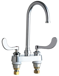 Chicago Faucets - 895-317GN2FCCP - Bar Sink Fitting, 4-inch Deck Mounted