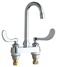 Chicago Faucets - 895-E35-317CP - Lavatory/Bar Faucet, Deck Mounted 4-inch CC