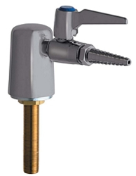 Chicago Faucets 980-WSV909CAGSAM - Turret with Single Ball Valve and Inlet Supply Shank with Chemical Resistant Satin Antimicrobial Finish