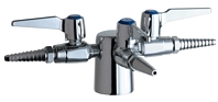 Chicago Faucets 983-909AGVCP - Turret with Three Ball Valves @ 90 Degrees