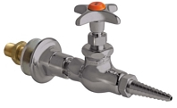 Chicago Faucets 986-WSV937CHAGVSAM - Wall Flange with Needle Valve with Chemical Resistant Satin Antimicrobial Finish