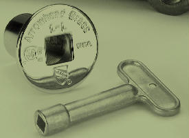 Arrowhead PK1330 Flange & Key for ABP Log Lighter Valve Polished Brass