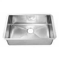 American Standard 18SB.10351800.075 Pekoe 35X18 Single Bowl Undermount Kitchen Sink (Stainless Steel)