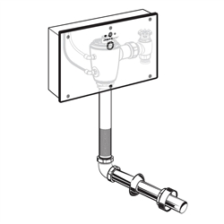 American Standard 6065.321 - Concealed Selectronic Back Spud Toilet 1.28 gpf Flush Valve with Wall Box