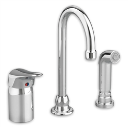 American Standard 6114.301 - Monterrey Single Control Gooseneck Kitchen Faucet with Remote Valve and Side Spray