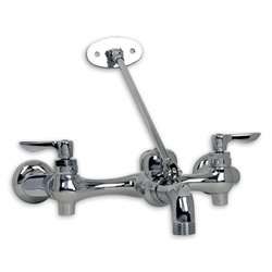 American Standard 8354.112 - Service Sink Faucet with Top Brace, 6" Vacuum Breaker Spout, Supply Stops, Offset Shanks