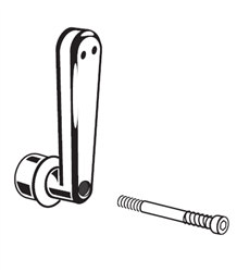 American Standard M964187-0020A Handle Lever S/A F/Adm -Rp-