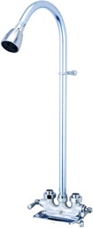 Central Brass 0477-CRC Rough Chrome Exposed Utility Shower