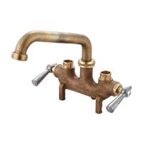 Central Brass 80466 Two Handle Laundry Faucet, Rough Brass