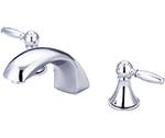 Central Brass 81172-12AL1-BN - Brushed Nickel Two Handle Widespread Lavatory Faucet with Lever Handles