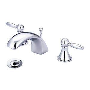 Central Brass 81172-D12AL1-BN Two Handle Widespread Bathroom Faucet, PVD Brushed Nickel
