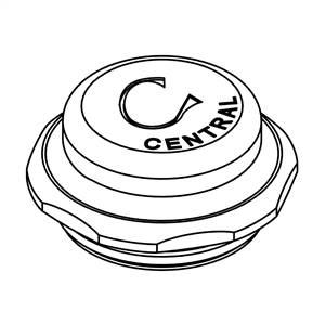 CENTRAL BRASS PF-7125-C Brass Cap for Self-Closing-Cold