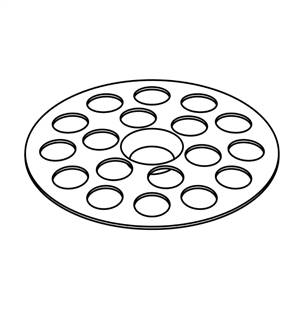 CENTRAL BRASS X218-B Strainer Plate for 1555/1655 - 10 Pack