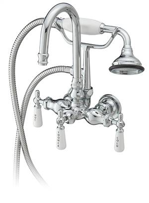 Cheviot 3107-AB Gooseneck Tub Filler with Hand Shower, Antique Bronze Faucet