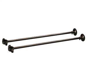 Cheviot 3350-BN Wall Mount Supply Line Support Rods, Brushed Nickel