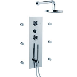 Cifial 231.500.625 - Techno M3 Shower System - Polished Chrome