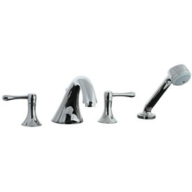 Cifial 244.645.721 - Brookhaven 4pc Roman Tub Barrel Lever - Polished Nickel