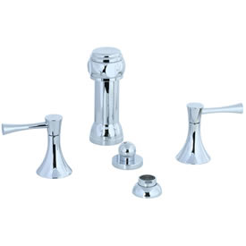 Cifial 245.125.625 - Brookhaven Bidet with rosette spray Crown Lever - Polished Chrome