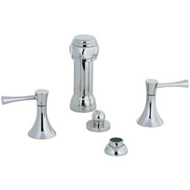 Cifial 245.125.721 - Brookhaven Bidet with rosette spray Crown Lever - Polished Nickel