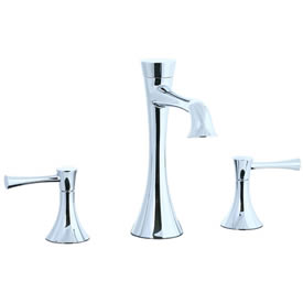 Cifial 245.130.625 - Brookhaven L Spout low with s Lavatory with Crown Lever - Polished Chrome