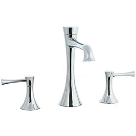 Cifial 245.130.721 - Brookhaven L Spout low with s Lavatory with Crown Lever - Polished Nickel