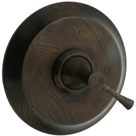 Cifial 245.606.R15 - Brookhaven Pressure Balance Mixing Valve Trim without Diverter Crown Lever - Rough Bronze