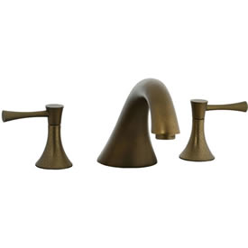 Cifial 245.640.V05 - Brookhaven 3pc Roman Tub Filler Faucet Trim with Crown Levers - Aged Brass
