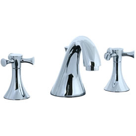 Cifial 246.110.625 - Brookhaven Widespread Lavatory Faucet with Crown Cross - Polished Chrome