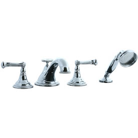 Cifial 256.645.625 - Brunswick 4-pc. Teapot Roman Tub Faucet Trim - Polished Chrome
