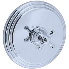 Cifial 257.616.625 - Brunswick Cross Thermostatic Valve Trim without Volume Control Crs- Polished Chrome
