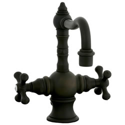 Cifial 267.105.W30 - High T-body 1-hole Lavatory Faucet with Cross Handle-Weathered