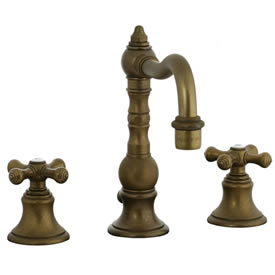 Cifial 267.130.V05 - High Pillar Widespread Lavatory Faucet - Aged Brass