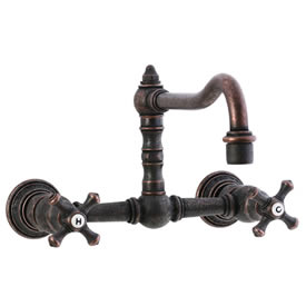 Cifial 267.260.D15 - High Wall Mount Kitch with 9-inch Spout-Distressed Bronze