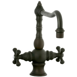 Cifial 267.350.W30 - High T-body 1-hole Kit Faucet without Spray Cross Handle-Weathered
