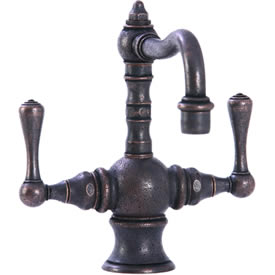 Cifial 268.105.D15 - High T-body 1-hole Lavatory Faucet Lever Handle - Distressed Bronze