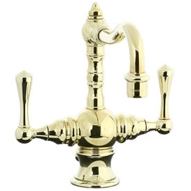 Cifial 268.105.X10 - High T-body 1-hole Lavatory Faucet Lever Handle - PVD Brs