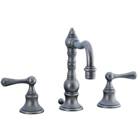 Cifial 268.130.D20 - High Pillar Widespread Lavatory Faucet - Distressed Nickel