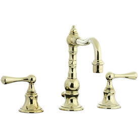 Cifial 268.130.X10 - High Pillar Widespread Lavatory Faucet - PVD Brass