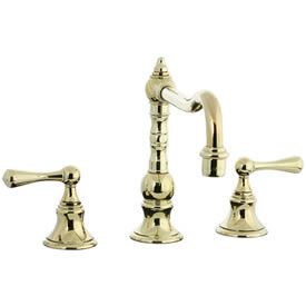 Cifial 268.250.X10 - High Pillar Kitchen Widespread Faucet without Spray -PVD Brass