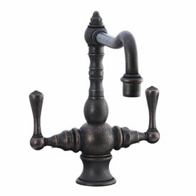 Cifial 268.350.D15 - High T-body 1-hole Kit Faucet without Spray Lever Handle - Distressed Bronze