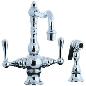 Cifial 268.355.625 - High T-body 1-hole Kit Faucet with Spray Lever Handle - Polished Chrome