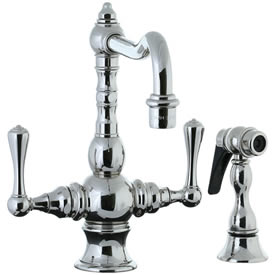 Cifial 268.355.721 - High T-body 1-hole Kit Faucet with Spray Lever Handle - Polished Nickel