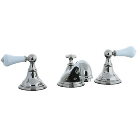 Cifial 272.110.721 - Asbury Porcelain Lever Teapot Widespread Lavatory Faucet - Polished Nickel