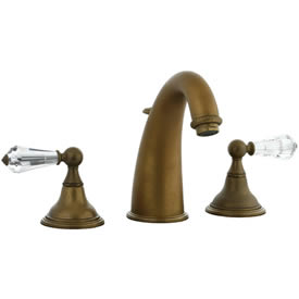 Cifial 275.150.V05 - Asbury Crystal Handle Hi-arch Widespread Lavatory Faucet - Ag Br