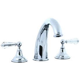 Cifial 275.650.625 - Asbury Crystal Handle 3-pc Hi-arch Roman Tub Faucet Trim - Polished Chrome