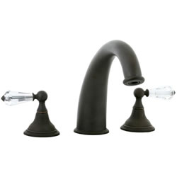 Cifial 275.650.W30 - Asbury Crystal Handle 3-pc Hi-arch Roman Tub Faucet Trim -Weathered