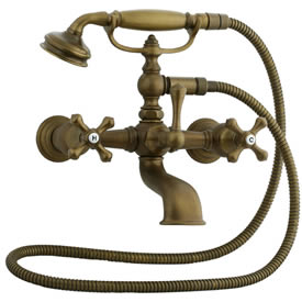 Cifial 277.330.V05 - Asbury Claw foot tub filler - Aged Brass