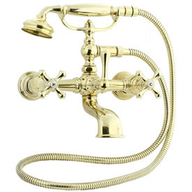Cifial 277.330.X10 - Asbury Claw foot tub filler - PVD Brass