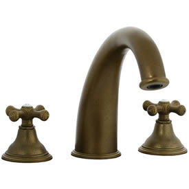 Cifial 277.650.V05 - Asbury 3-pc Hi-arch Roman Tub Faucet Trim - Aged Brass